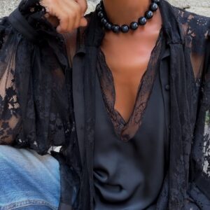 BLACK ONYX NECKLACE (NEW)