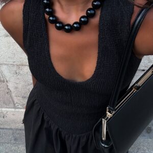 BLACK ONYX NECKLACE (NEW) %FLASH SUMMER SALE%