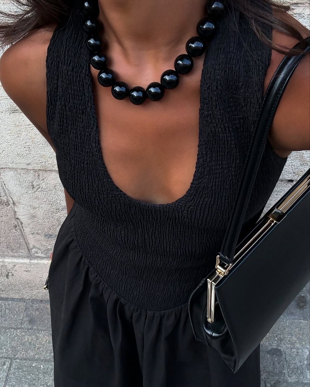 BLACK ONYX NECKLACE (NEW) %FLASH SUMMER SALE%